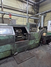 CNC선반 12인치 현대 QT30N,1992년 칩컨어어